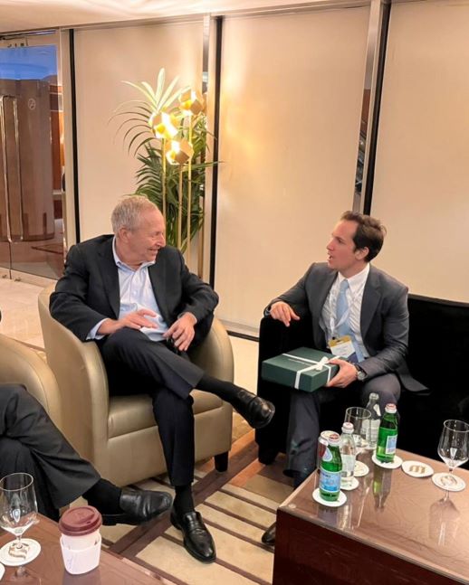 Zachary Cefaratti and Larry Summers.