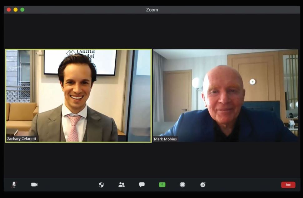 Zachary Cefaratti and Mark Mobius, Franklin Templeton Webinar.