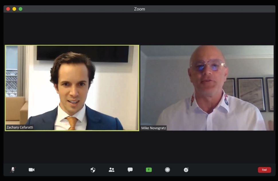 Zachary Cefaratti and Mike Novogratz, Webinar.