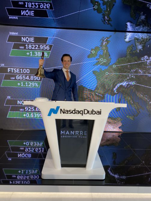Zachary Cefaratti Nasdaq Dubai Bell Ringing