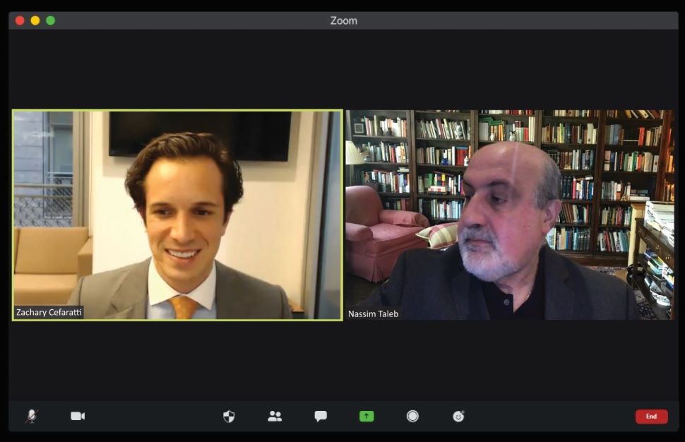 Zachary Cefaratti and Nassim Taleb, Black Swan Webinar.