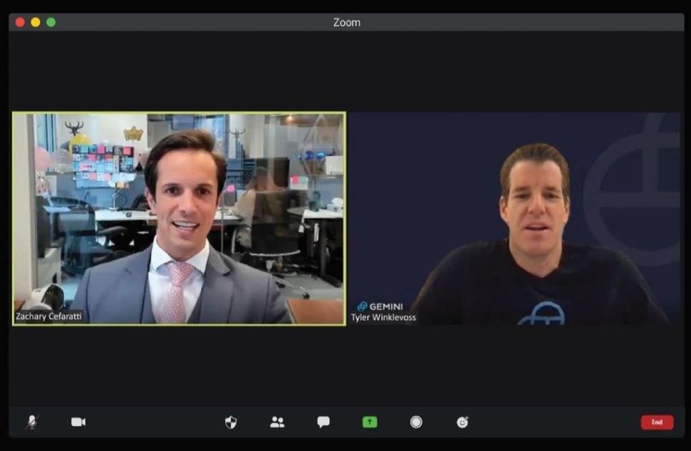 Zachary Cefaratti Tyler Winklevoss Webinar