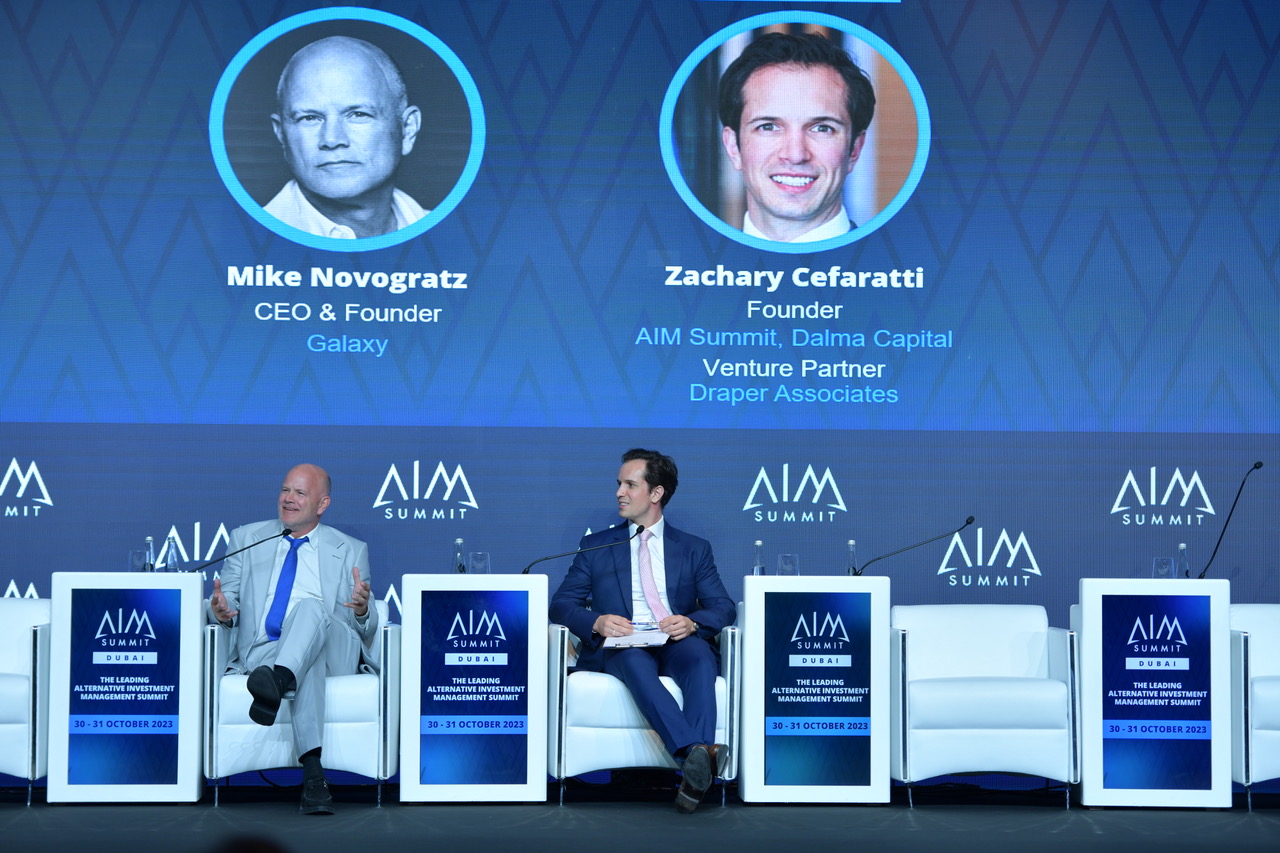 Zachary Cefaratti and Mike Novogratz at AIM SummitZachary Cefaratti and Mike Novogratz at AIM Summit