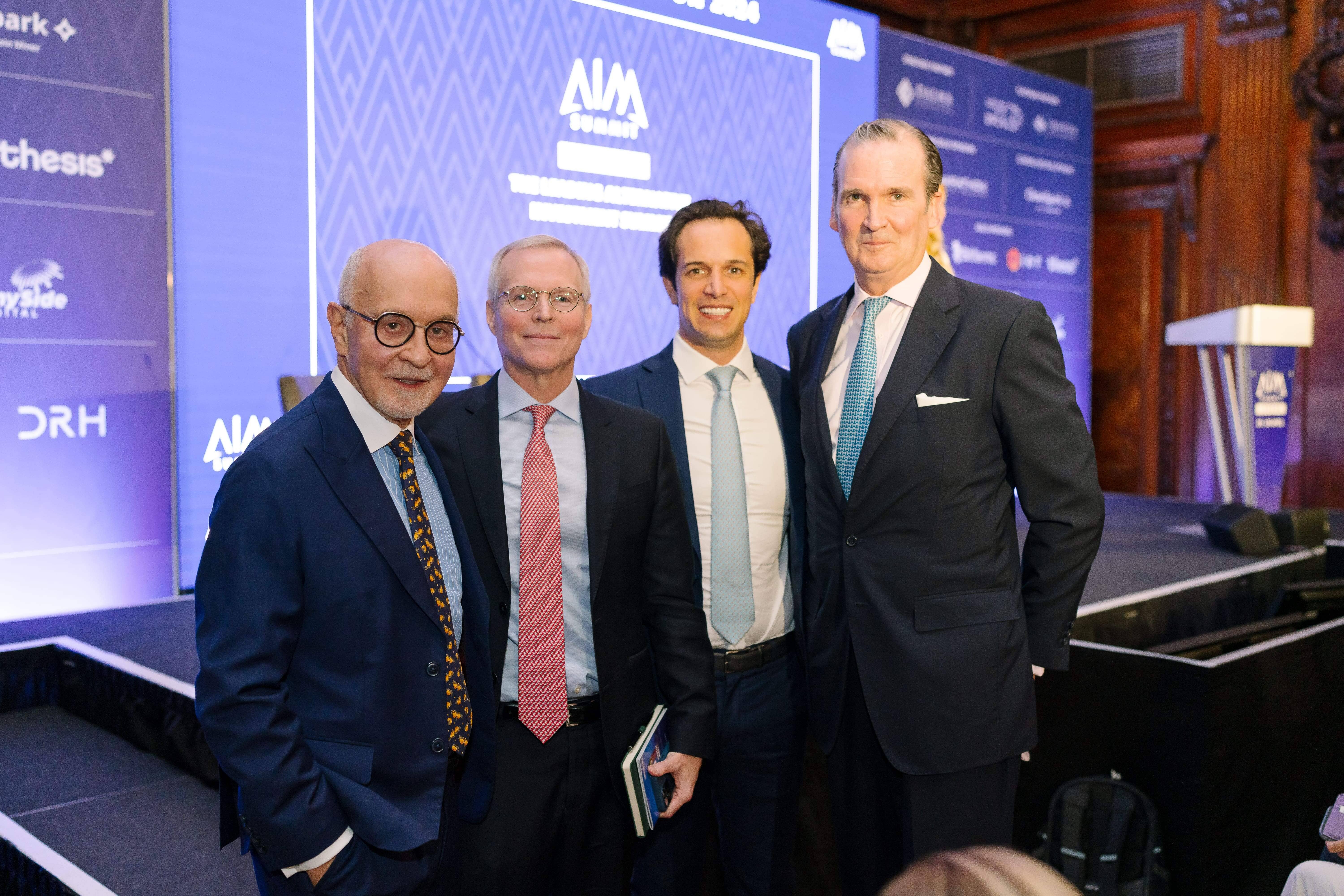 Zachary Cefaratti with Charles Myers and David Gibson Moore at AIM Summit London Edition