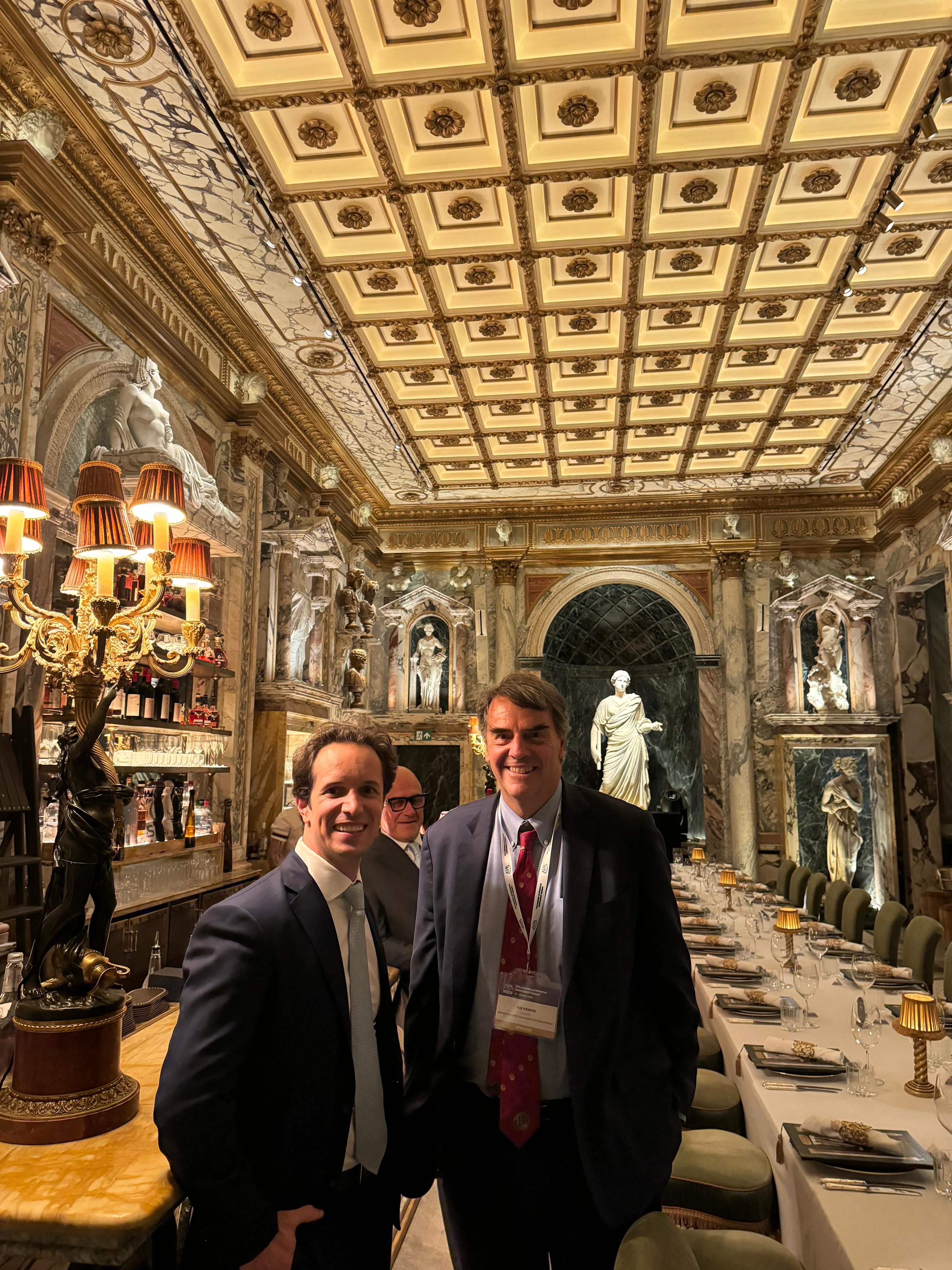 Zachary Cefaratti and Tim Draper at AIM Summit